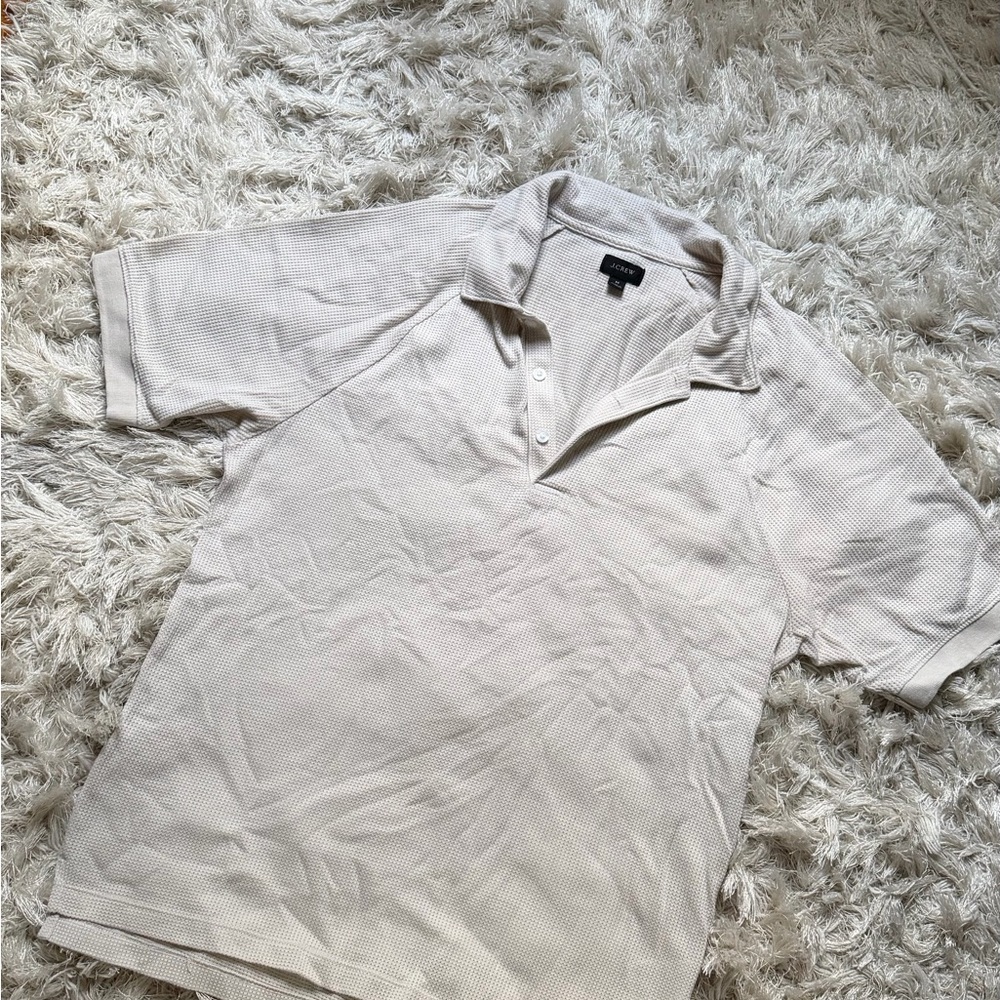 BOGO 🛍️ J. Crew Cream Polo Shirt